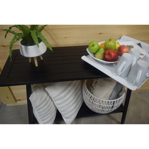 F. Corriveau International - Table console extérieure Windsor, en bois d'acacia