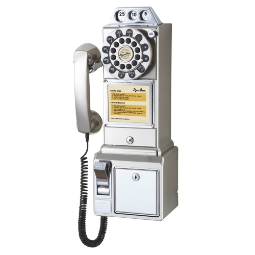 Ryan Bros. Retro 1950's Payphone with Coin Bank