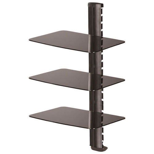 TygerClaw Triple AV Wall-Mount Component Shelves