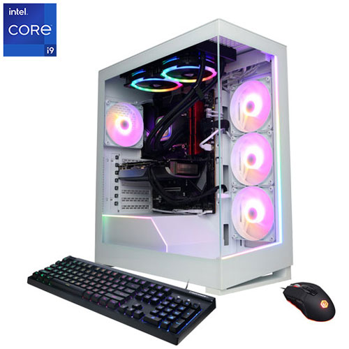 Ordinateur de jeu Gamer Supreme de CyberPowerPC - Blanc