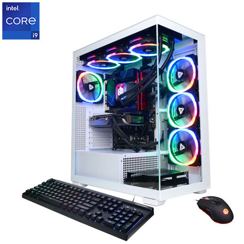 Ordinateur de jeu Gamer Supreme CyberPowerPC - Blanc