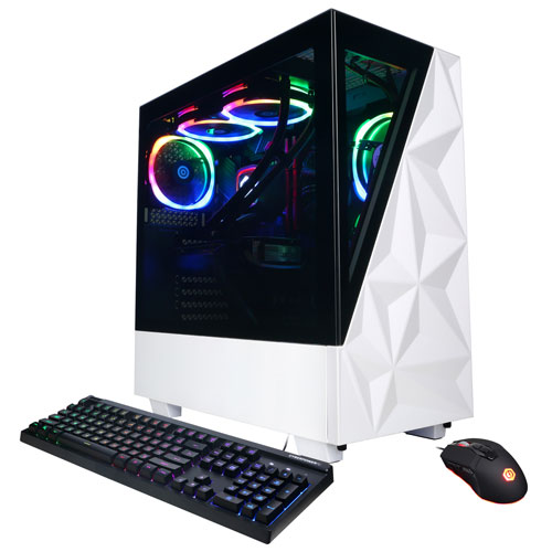 CyberPowerPC Gamer Supreme Gaming PC - White (AMD Ryzen 7 8700G/2TB SSD ...