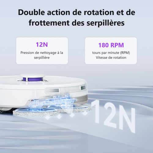 Aspirateur robot et vadrouille sans fil Freo X Ultra de Narwal - Blanc