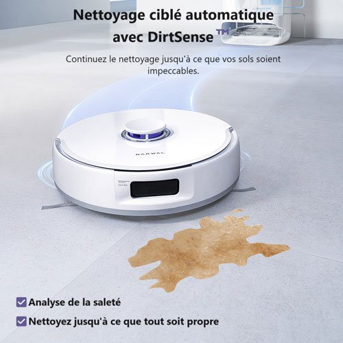Aspirateur robot et vadrouille sans fil Freo X Ultra de Narwal - Blanc