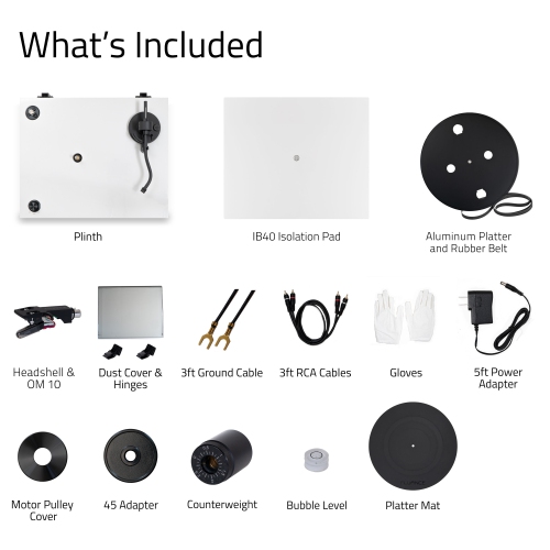 Fluance RT82 Reference HiFi Vinyl Turntable Record Player with Ortofon OM10 Cartridge And Anti-Vibration Isolation Base