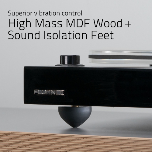 Fluance RT85 Reference HiFi Turntable with Ortofon 2M Blue Elliptical Cartridge And Anti-Vibration Isolation Base