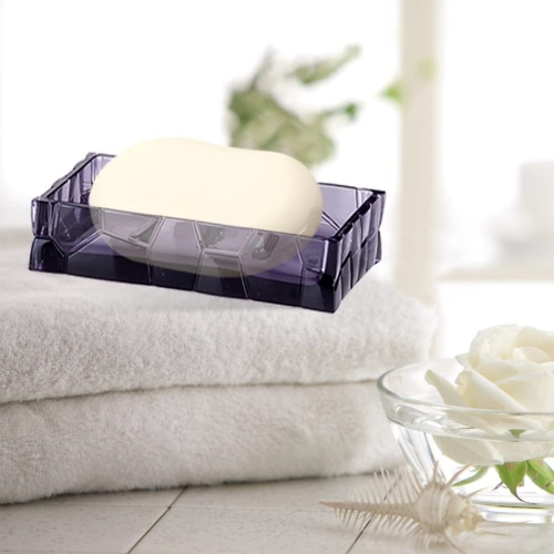 Purple 5 Pieces Acrylic Bathroom Accessory Set, with Lotion Dispenser, Soap Dish, Tumbler, Toothbrush Holder, Toilet Brush Set, Elegant Bathroom Decor