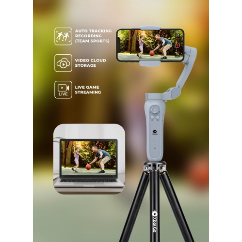 T1 Tripod, 3.77ft Height, 6.6lb Load Capacity, Lightweight Aluminum, Compatible with XbotGo Sports Gimbal, Easy Setup and Portable