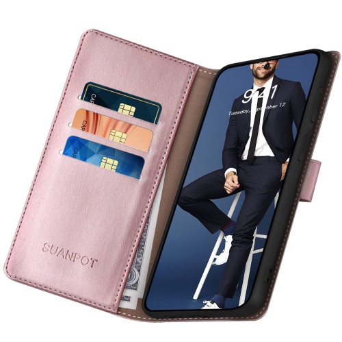 Samsung Galaxy S24 Ultra Wallet case with RFID Blocking Credit Card Holder,Flip Book PU Leather Protective Cover Women Men for Samsung S24Ultra Phone