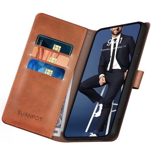Samsung Galaxy S24 Ultra Wallet case with RFID Blocking Credit Card Holder,Flip Book PU Leather Protective Cover Women Men for Samsung S24Ultra Phone