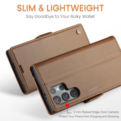 Wallet Case for Samsung Galaxy S24 Ultra, with RFID Blocking Credit Card Slot Kickstand Magnetic Closure Protective Cover for Samsung Galaxy S24