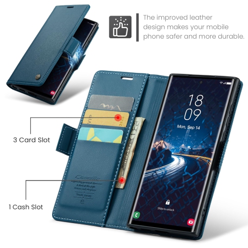 Wallet Case for Samsung Galaxy S24 Ultra, with RFID Blocking Credit Card Slot Kickstand Magnetic Closure Protective Cover for Samsung Galaxy S24