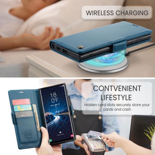 Wallet Case for Samsung Galaxy S24 Ultra, with RFID Blocking Credit Card Slot Kickstand Magnetic Closure Protective Cover for Samsung Galaxy S24