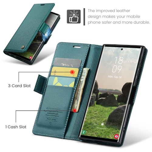 Wallet Case for Samsung Galaxy S24 Ultra, with RFID Blocking Credit Card Slot Kickstand Magnetic Closure Protective Cover for Samsung Galaxy S24