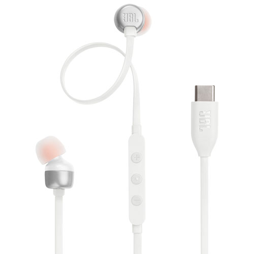 JBL Tune 310C In-Ear Headphones with USB-C Connector - White