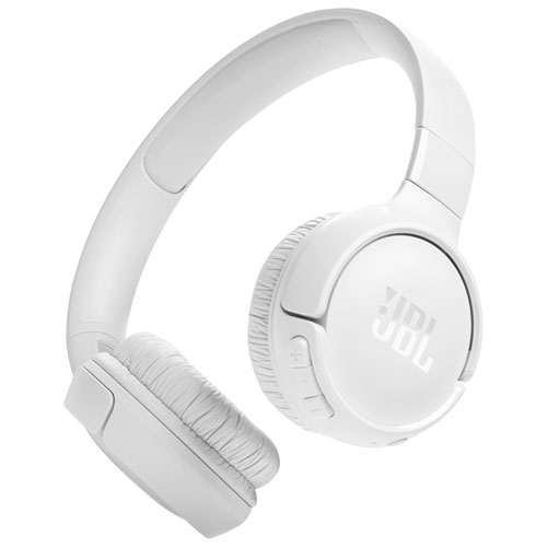 JBL Tune 520BT On-Ear Sound Isolating Bluetooth Headphones - White