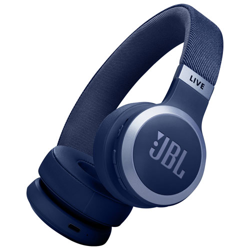 Casque d'écoute Bluetooth à suppression du bruit Live 670NC de JBL - Bleu