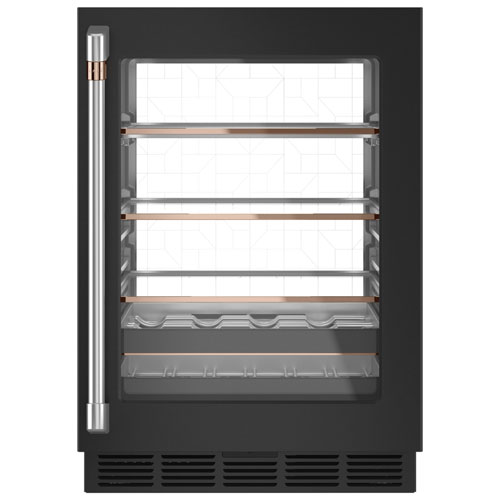 Refroidisseur de boissons encastrable Café pour 14 bouteilles - Noir mat