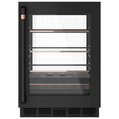 Refroidisseur de boissons encastrable Café pour 14 bouteilles - Noir mat