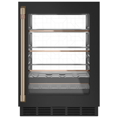 Refroidisseur de boissons encastrable Café pour 14 bouteilles - Noir mat