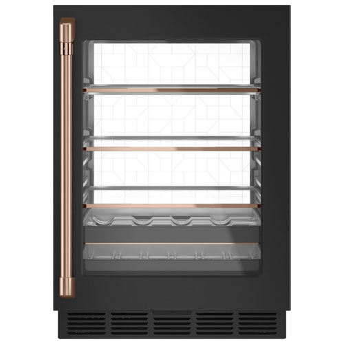 Refroidisseur de boissons encastrable Café pour 14 bouteilles - Noir mat