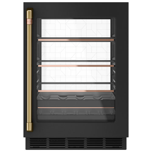 Refroidisseur de boissons encastrable Café pour 14 bouteilles - Noir mat