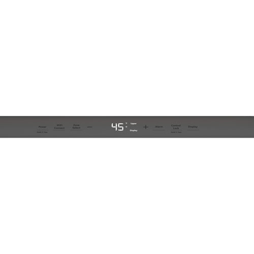 Cellier encastrable à deux zones de température Café pour 46 bouteilles - Acier inoxydable