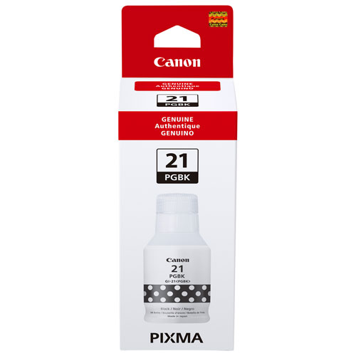 Ensemble de bouteilles d'encre GI-21 de Canon - Paquet de 4