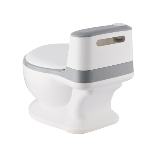 Toddler Potty Training Toilet Lifelike Flushing Sound for Ages 18 Months with Rear Paper Storage Space