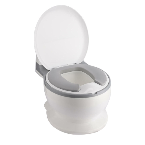 Toddler Potty Training Toilet Lifelike Flushing Sound for Ages 18 Months with Rear Paper Storage Space