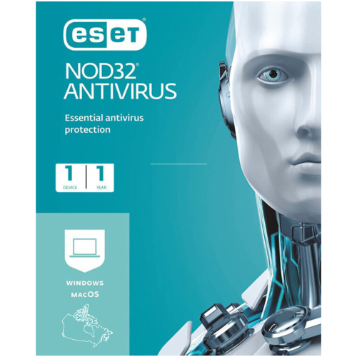 ESET  Nod32 Antivirus | 1-User 1-Year Esd |Oem PC/mac | Digital Download