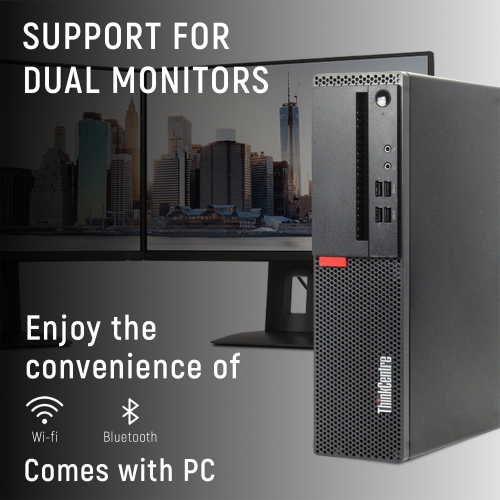 Lenovo ThinkCentre M910s Small Form Factor Business Desktop - Intel Core i5, 16GB Memory, 256GB SSD, Win 10 Pro + Wi-Fi, Keyboard & Mouse Included by LENOVO - Refurbished condition - Image 7