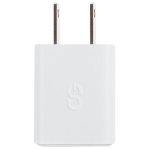 Chargeur mural PD GaN USB-C de 20 W Vibrance de LOGiiX - Blanc