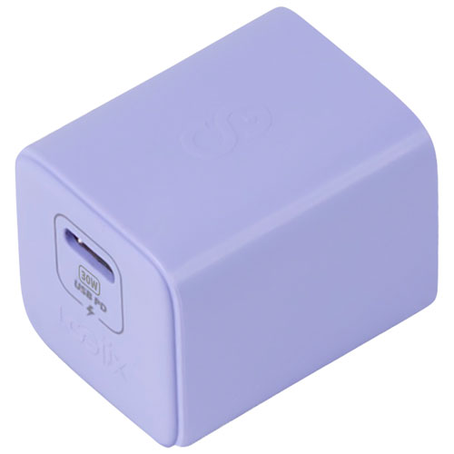 LOGiiX Vibrance 30W USB-C GaN PD Wall Charger - Lavender