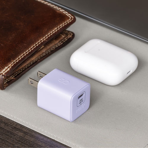 LOGiiX Vibrance 30W USB-C GaN PD Wall Charger - Lavender