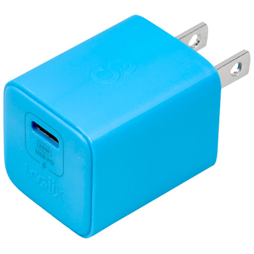 Chargeur mural PD GaN USB-C de 30 W Vibrance de LOGiiX - Turquoise