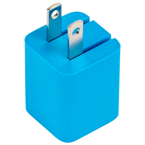 Chargeur mural PD GaN USB-C de 20 W Vibrance de LOGiiX - Turquoise