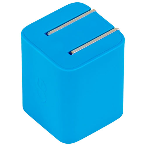 Chargeur mural PD GaN USB-C de 20 W Vibrance de LOGiiX - Turquoise