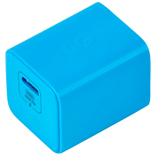 Chargeur mural PD GaN USB-C de 20 W Vibrance de LOGiiX - Turquoise