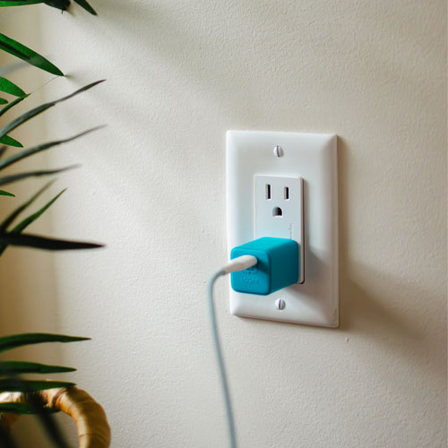 Chargeur mural PD GaN USB-C de 20 W Vibrance de LOGiiX - Turquoise