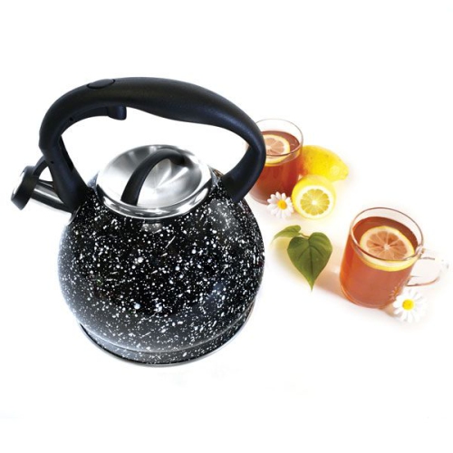 Stainless Steel Whistling Tea Kettle 3.3L, Black