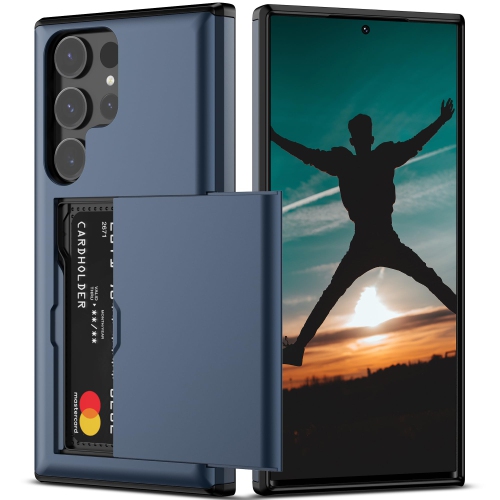 Samsung S24 Ultra Case Wallet with Card Holder Heavy Duty Protective Dual Layer Shockproof Built-in Card Slot Phone Case for Samsung S24 Ultra for