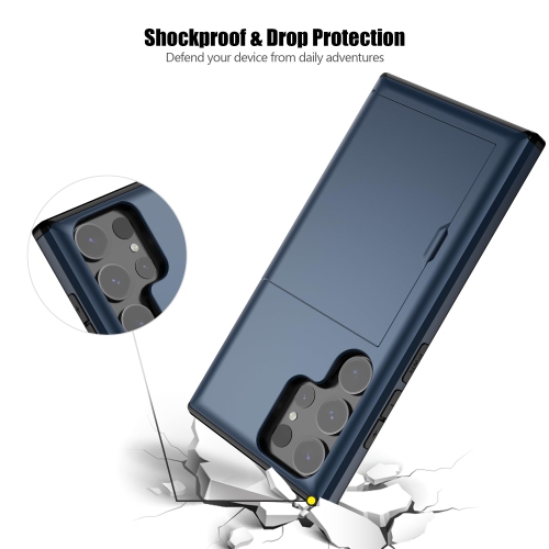 Samsung S24 Ultra Case Wallet with Card Holder Heavy Duty Protective Dual Layer Shockproof Built-in Card Slot Phone Case for Samsung S24 Ultra for