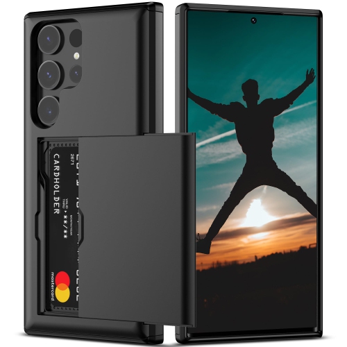 Samsung S24 Ultra Case Wallet with Card Holder Heavy Duty Protective Dual Layer Shockproof Built-in Card Slot Phone Case for Samsung S24 Ultra for