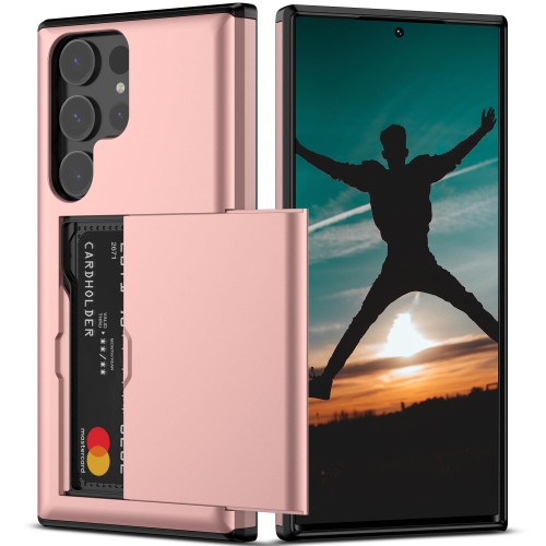 HLD  Samsung S24 Ultra Case Wallet w Card Holder Heavy Duty Protective Dual Layer Shockproof Built-In Card Slot Phone Case for Samsung S24 Ultra For