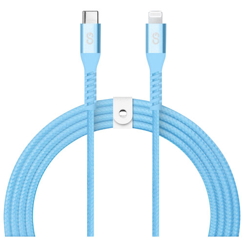 Câble tissé USB-C à Lightning de 1,2 m - Turquoise