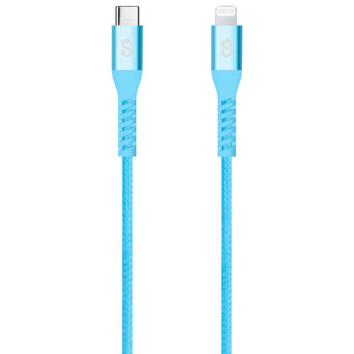 LOGiiX Vibrance 1.2m Braided USB-C to Lightning Cable (LGX-13759) - Turquoise