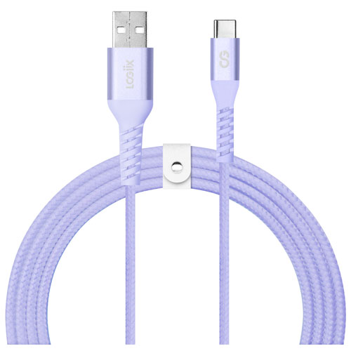 Câble tissé USB à USB-C de 1,2 m - Lavande