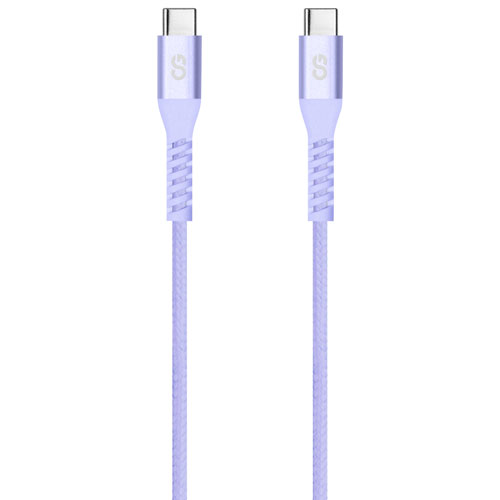 LOGiiX Vibrance 1.2m Braided USB-C to USB-C Cable (LGX-13762) - Lavender
