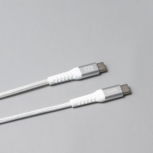 LOGiiX Vibrance 1.2m Braided USB-C to USB-C Cable (LGX-13754) - White